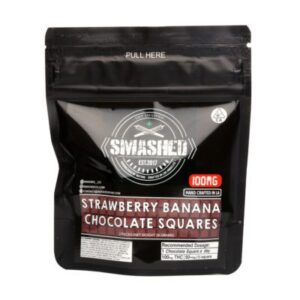 Strawberry Banana Chocolate Squares